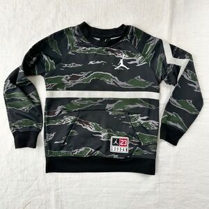 Jordan Therma Diamond Big Kids' (Boys') Crew Camo‎ Pullover Crewneck Size M